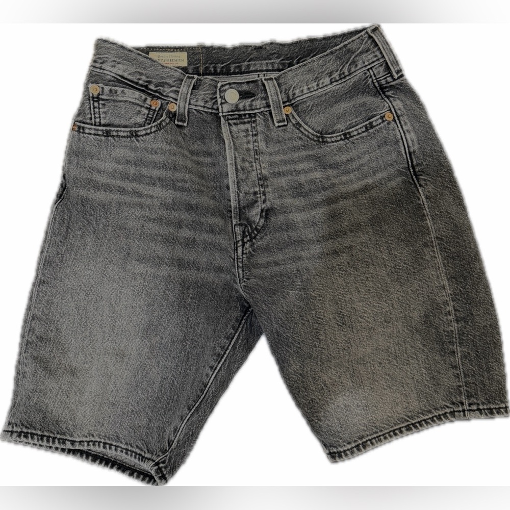 Levi’s 501 original fit lightweight denim shorts ( dark lane)